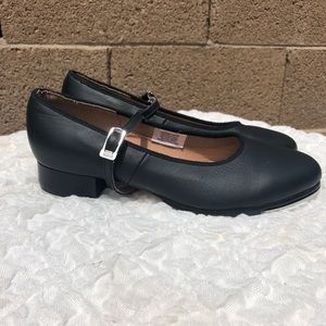 Ladies Bloch Black Tap Flex Buckle Tap Shoes